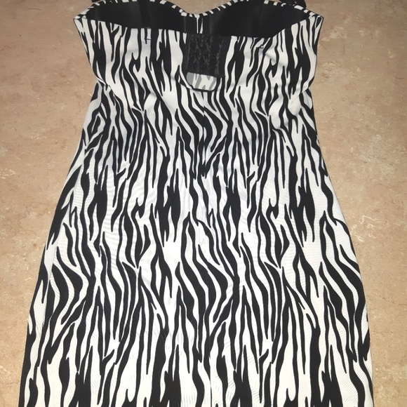 Zebra Print Mini Dress Shapewear Slip - Picture 5 of 8